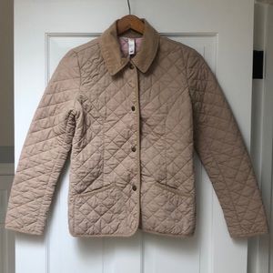 Old Navy Khaki Lightweight Quilted Snap Jacket